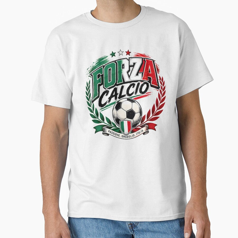 Forza Calcio Italy Soccer Fan Italian Football Supporter World Cup 2026 T-Shirt by TrueArtVibes - T-Shirt, Sweatshirt, Hoodie