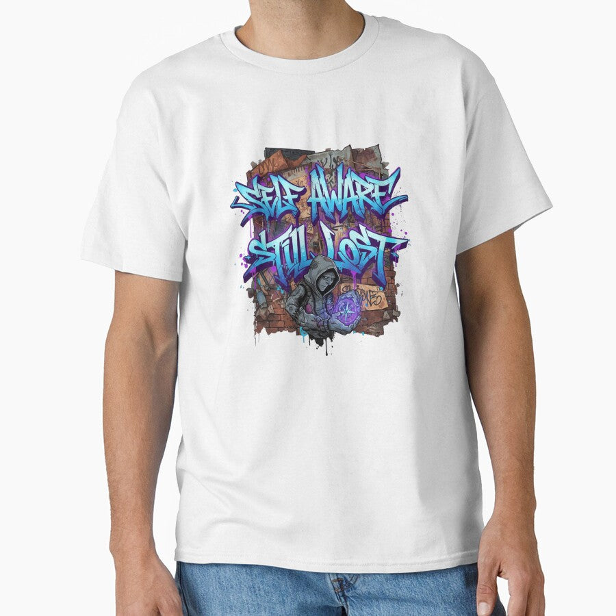 Lost Mind Graffiti Statement Shirt by Imaginarium of Chaos falcon88 Unisex T-shirt, Sweatshirt, Hoodie, Long Sleeve Tee - T-Shirt, Sweatshirt, Hoodie