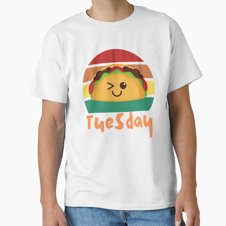 Tuesday Kawaii Taco by DeansDesigns44 Unisex T-shirt, Sweatshirt, Hoodie, Long Sleeve Tee - T-Shirt, Sweatshirt, Hoodie