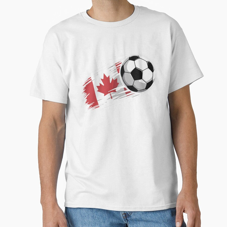 Canada Soccer Pride Maple Leaf Football Fan by QuiteOrbit Unisex T-shirt, Sweatshirt, Hoodie, Long Sleeve Tee - T-Shirt, Sweatshirt, Hoodie