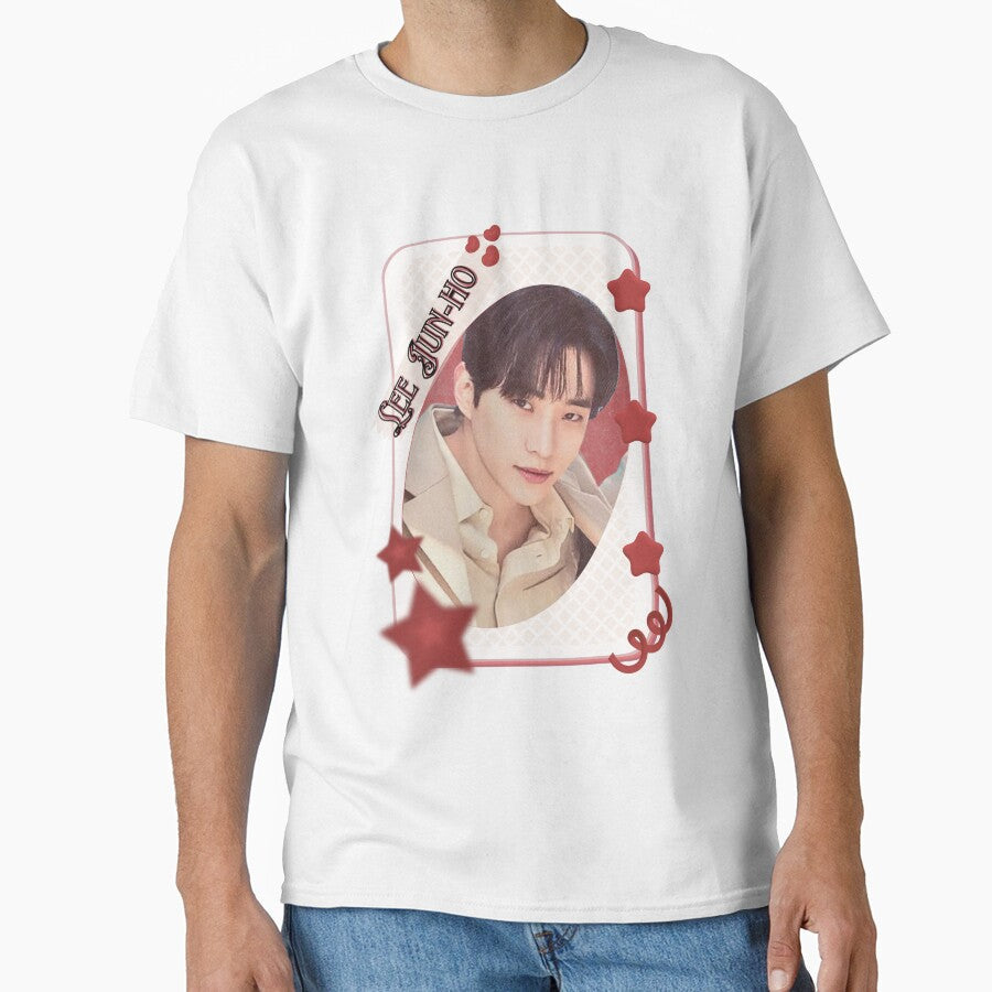 Lee Jun-ho Korean actor Kdrama fanart Entertainment Asian actor Card Red Aesthetic Collage Design by AJUNICE STUDIO - T-Shirt, Sweatshirt, Hoodie