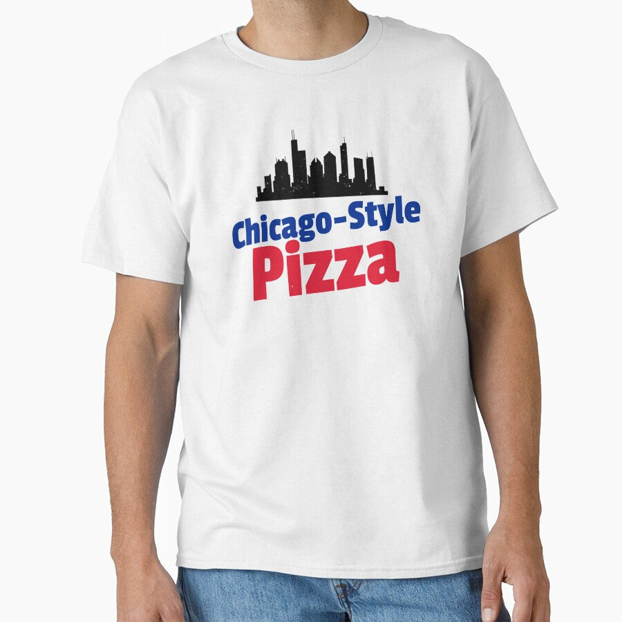 Chicago-Style Pizza by Balkanfood Unisex T-shirt, Sweatshirt, Hoodie, Long Sleeve Tee - T-Shirt, Sweatshirt, Hoodie