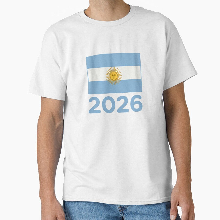 Argentina Flag 2026 World Cup Football Fan Design | Soccer Supporter Merchandise by 21 Tulips - T-Shirt, Sweatshirt, Hoodie