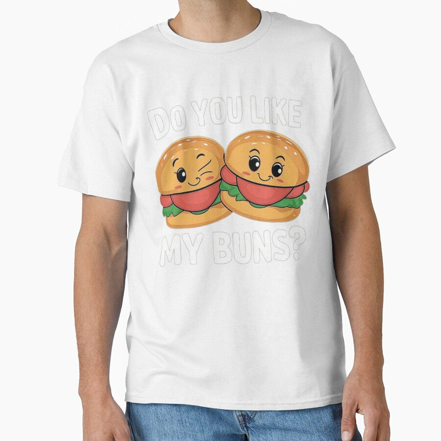 Cute Burger Buns Design for Food Lovers by love3617 Unisex T-shirt, Sweatshirt, Hoodie, Long Sleeve Tee - T-Shirt, Sweatshirt, Hoodie
