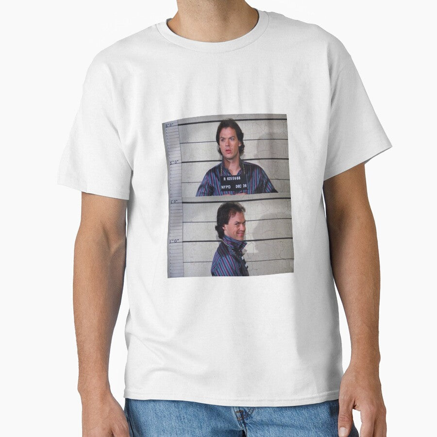 Michael Keaton Mugshot by StrangeBootique Unisex T-shirt, Sweatshirt, Hoodie, Long Sleeve Tee - T-Shirt, Sweatshirt, Hoodie