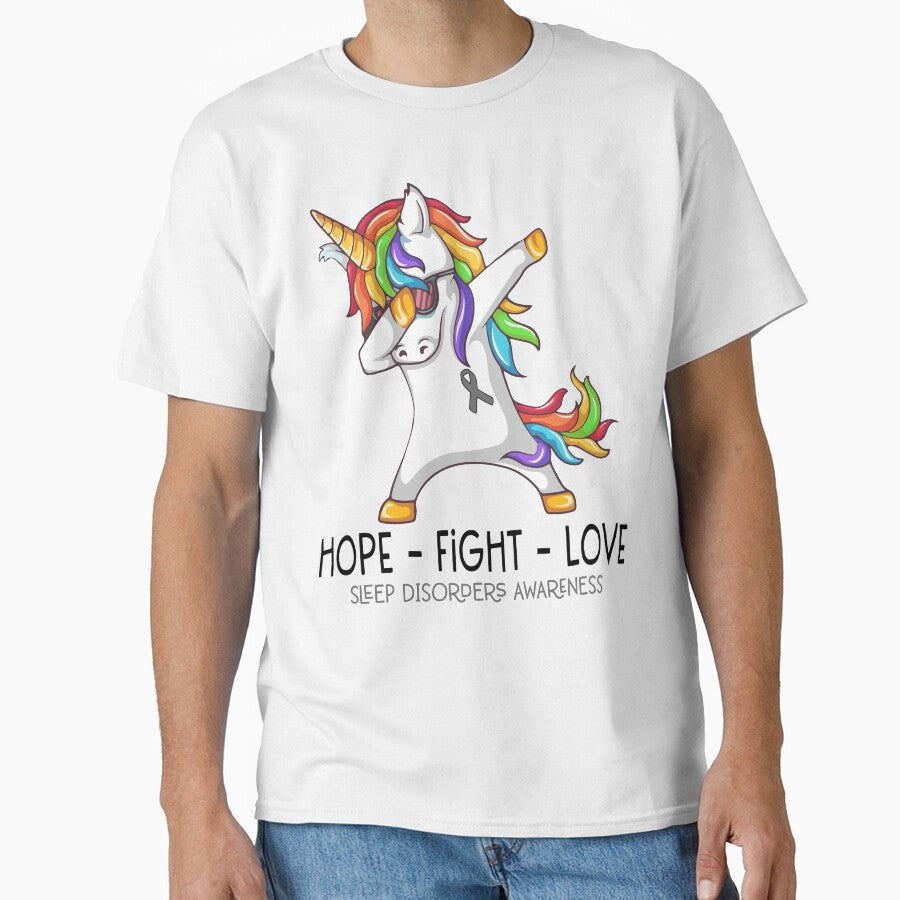 Hope Fight Love Sleep Disorders Awareness by Brad-FI Unisex T-shirt, Sweatshirt, Hoodie, Long Sleeve Tee - T-Shirt, Sweatshirt, Hoodie