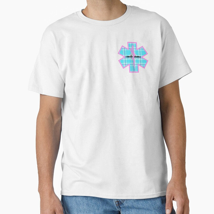 City of Miami EMS Star of Life on Miami Skyline by BerlinerKatzen Unisex T-shirt, Sweatshirt, Hoodie, Long Sleeve Tee - T-Shirt, Sweatshirt, Hoodie