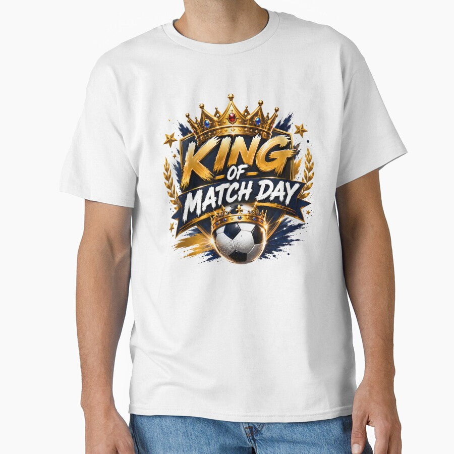 Football Fan Crown Soccer Ball T-Shirt by TrueArtVibes Unisex T-shirt, Sweatshirt, Hoodie, Long Sleeve Tee - T-Shirt, Sweatshirt, Hoodie