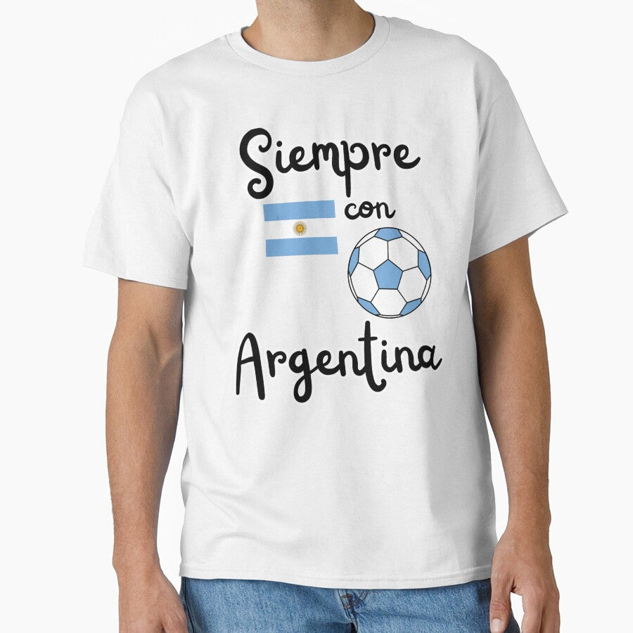 Always Argentina soccer football fan design by Tienda-Vane Unisex T-shirt, Sweatshirt, Hoodie, Long Sleeve Tee - T-Shirt, Sweatshirt, Hoodie