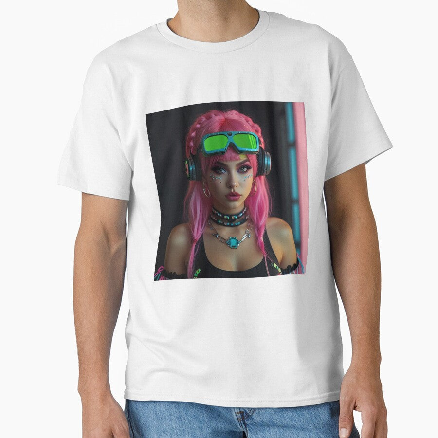 Spectral Decora Kawaii Cyber Aesthetic | Anime Cyberpunk Artwork by Joy-boy-op Unisex T-shirt, Sweatshirt, Hoodie, Long Sleeve Tee - T-Shirt, Sweatshirt, Hoodie