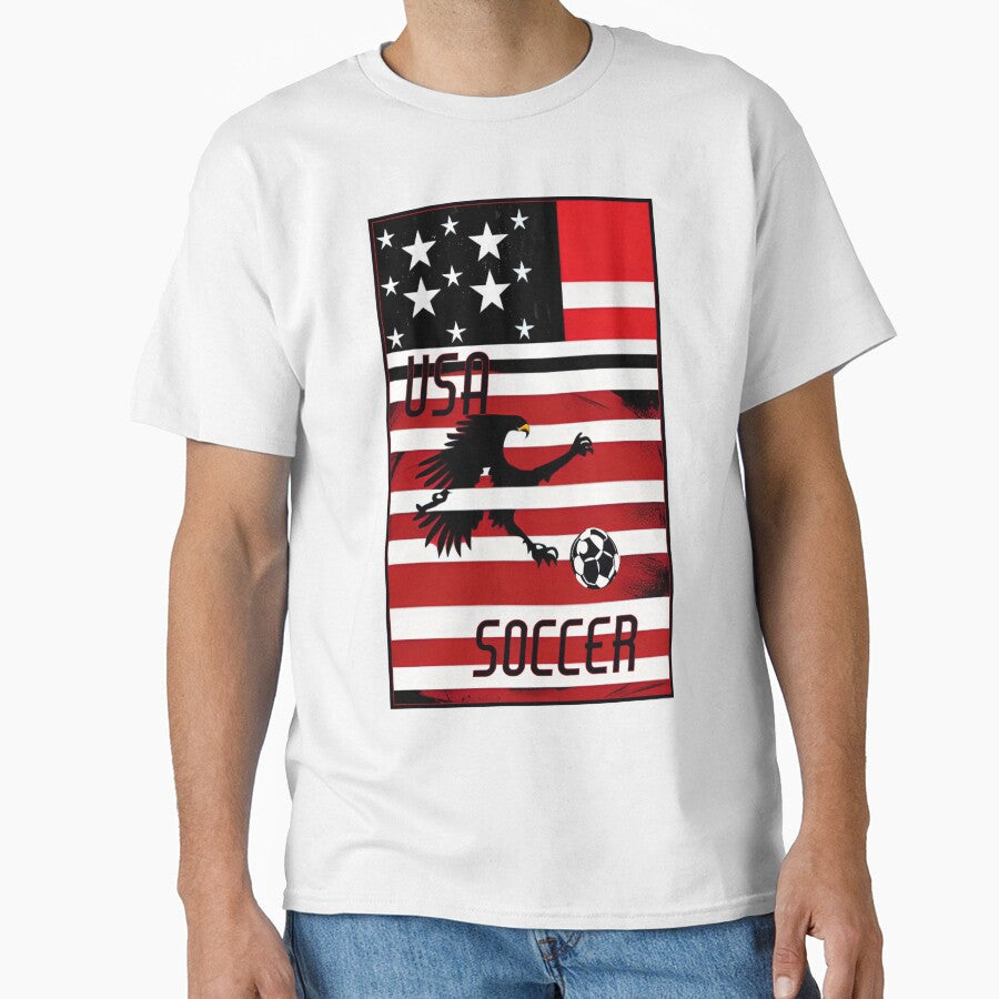 USA Soccer Powerful Eagle by Soccer-Stuff Unisex T-shirt, Sweatshirt, Hoodie, Long Sleeve Tee - T-Shirt, Sweatshirt, Hoodie