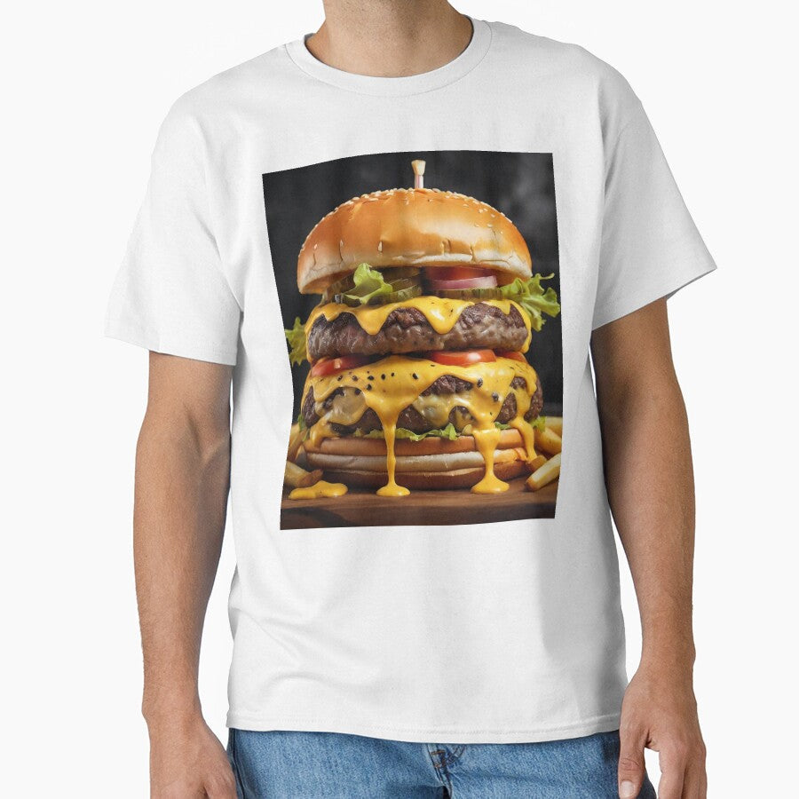 Big Burger by ProfArtStudio Unisex T-shirt, Sweatshirt, Hoodie, Long Sleeve Tee - T-Shirt, Sweatshirt, Hoodie
