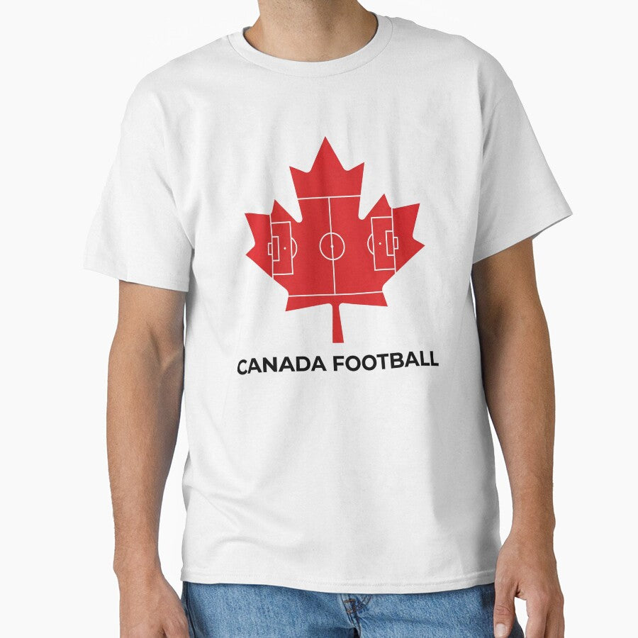 Canada Football Pitch Maple Leaf Graphic by ryanguas Unisex T-shirt, Sweatshirt, Hoodie, Long Sleeve Tee - T-Shirt, Sweatshirt, Hoodie