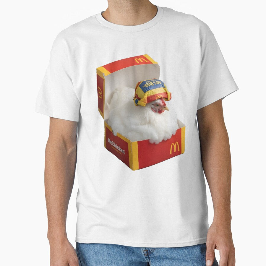 Dione Ball Chicken Undercooked Burger Box by FashionChooks Unisex T-shirt, Sweatshirt, Hoodie, Long Sleeve Tee - T-Shirt, Sweatshirt, Hoodie