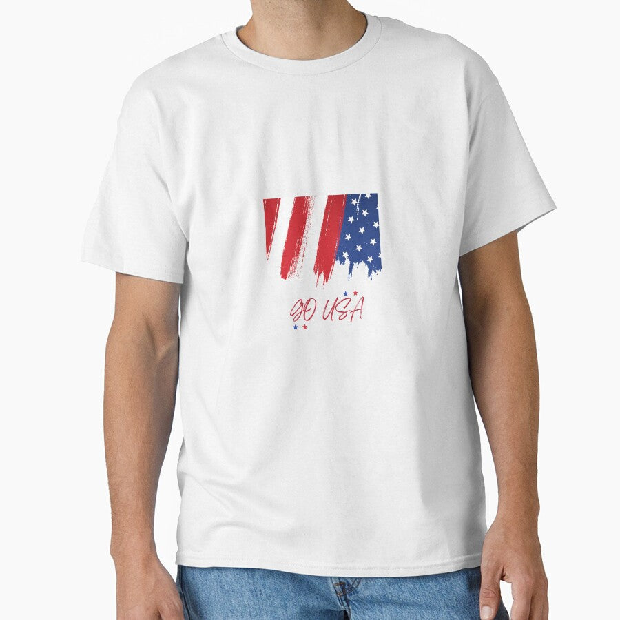 Go USA Soccer Fan Design by Atheraa Unisex T-shirt, Sweatshirt, Hoodie, Long Sleeve Tee - T-Shirt, Sweatshirt, Hoodie