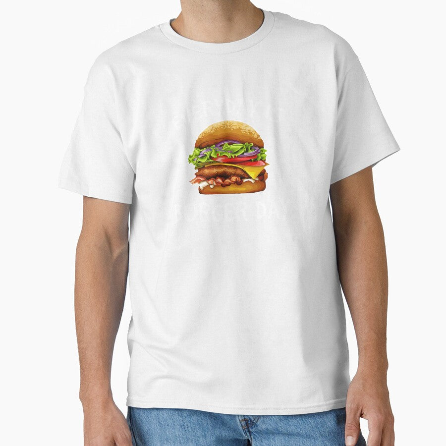 Hamburger Shirt, Hamburger Burger Shirt, Everyday is Burger Day, Food Shirt, Cheeseburger Shirt, Burger T-shirt, Funny Burger Shirt by CatchUriDesigns - T-Shirt, Sweatshirt, Hoodie