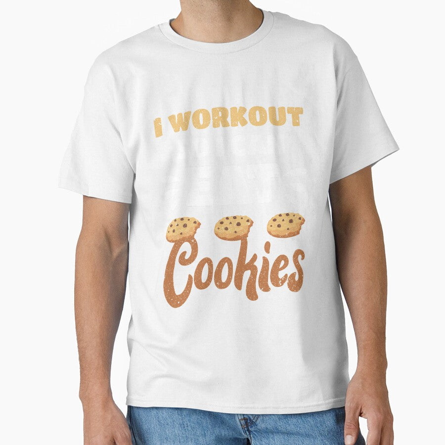 Junk Food I Workout So I Can Eat Cookies Funny Foodie by MagicSD Designs Unisex T-shirt, Sweatshirt, Hoodie, Long Sleeve Tee - T-Shirt, Sweatshirt, Hoodie