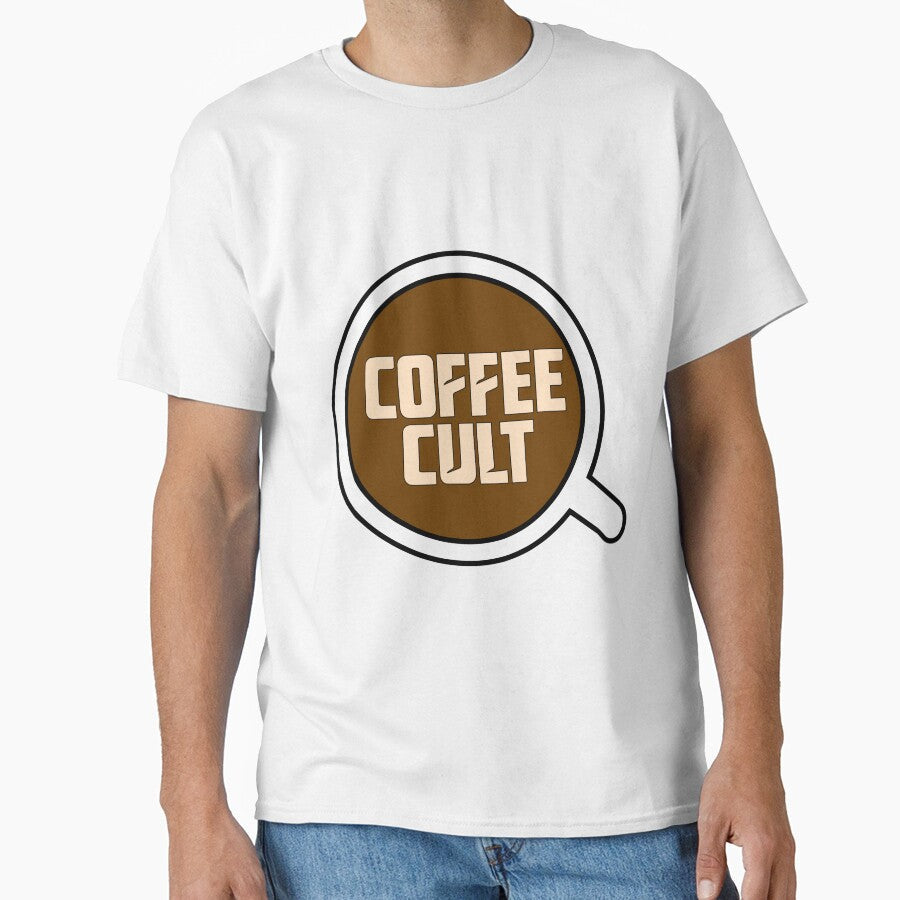 Coffee Cult Art by FlatInkStudio Unisex T-shirt, Sweatshirt, Hoodie, Long Sleeve Tee - T-Shirt, Sweatshirt, Hoodie