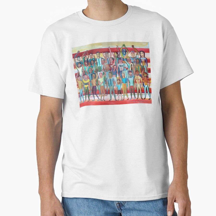 Hinchada multicolor by Diego Manuel Rodriguez Unisex T-shirt, Sweatshirt, Hoodie, Long Sleeve Tee - T-Shirt, Sweatshirt, Hoodie