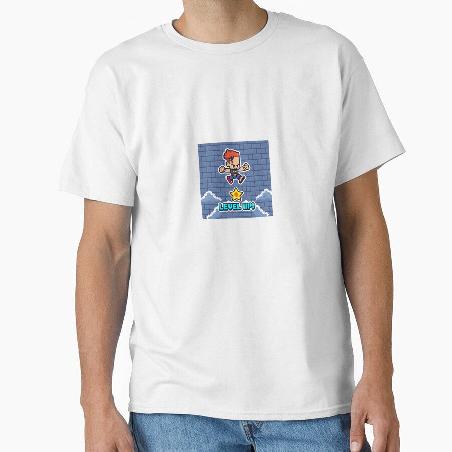 Level Up Pixel Art by Aibymark Unisex T-shirt, Sweatshirt, Hoodie, Long Sleeve Tee - T-Shirt, Sweatshirt, Hoodie
