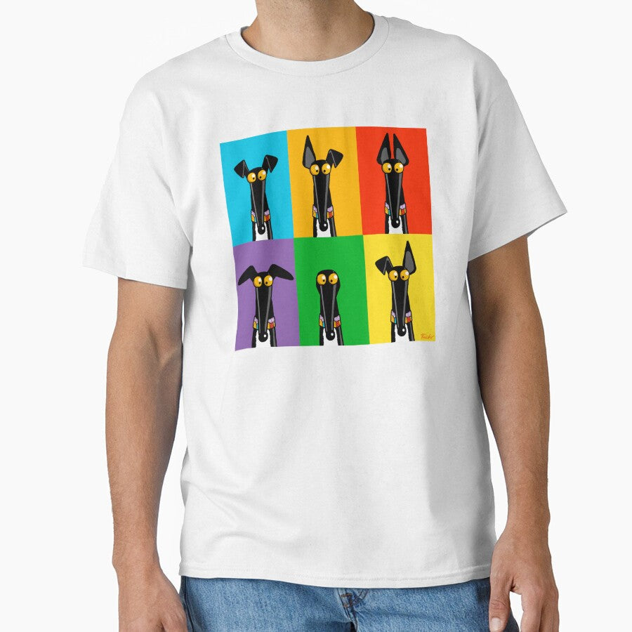 Greyhound Semaphore by RichSkipworth Unisex T-shirt, Sweatshirt, Hoodie, Long Sleeve Tee - T-Shirt, Sweatshirt, Hoodie