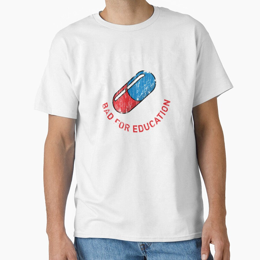Akira Good For Health Bad For Education - worn version by The Common Tee Unisex T-shirt, Sweatshirt, Hoodie, Long Sleeve Tee - T-Shirt, Sweatshirt, Hoodie