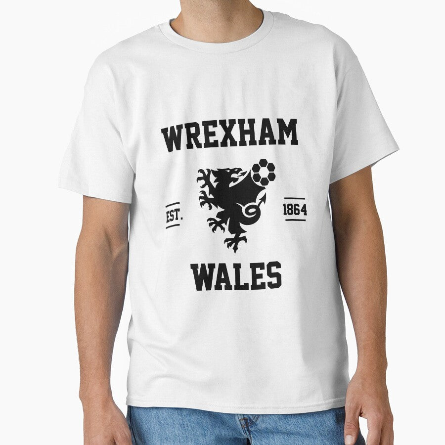 Wrexham - Wales Football Gift by DiogoCalheiros Unisex T-shirt, Sweatshirt, Hoodie, Long Sleeve Tee - T-Shirt, Sweatshirt, Hoodie