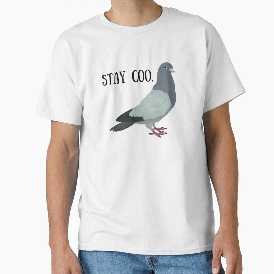 Stay Coo Pigeon Design by countrybarn Unisex T-shirt, Sweatshirt, Hoodie, Long Sleeve Tee - T-Shirt, Sweatshirt, Hoodie