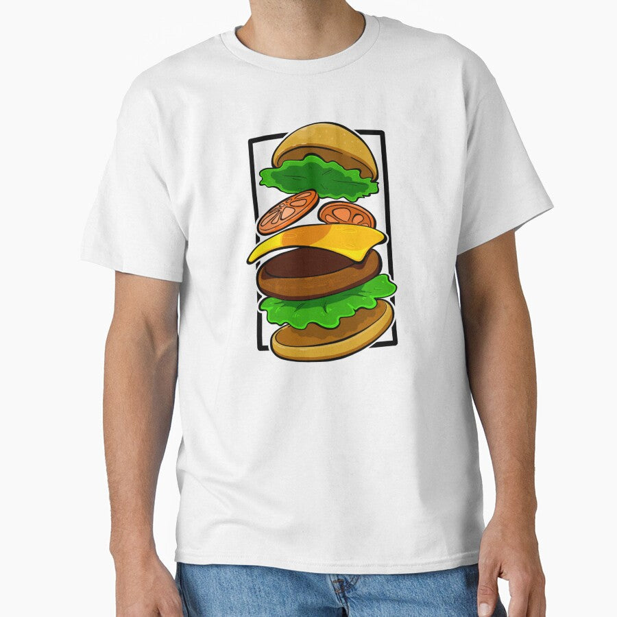 Burger by jstndrws Unisex T-shirt, Sweatshirt, Hoodie, Long Sleeve Tee - T-Shirt, Sweatshirt, Hoodie