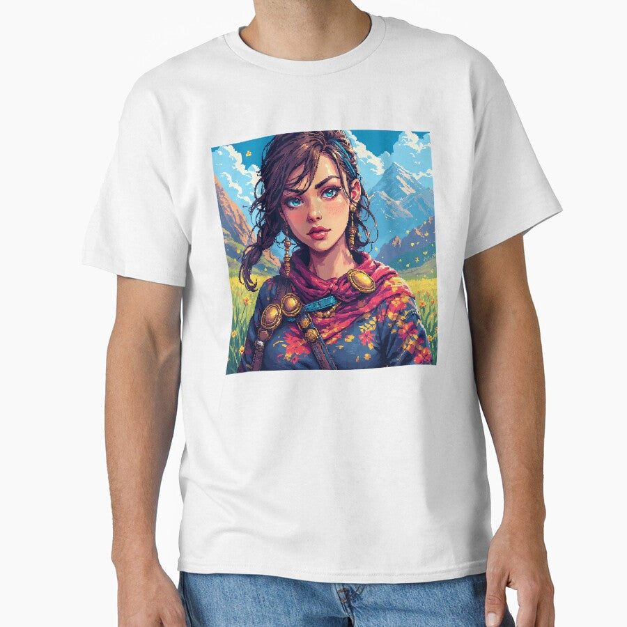 Retro Beautiful Girl Blue Eyes by jimcaza Unisex T-shirt, Sweatshirt, Hoodie, Long Sleeve Tee - T-Shirt, Sweatshirt, Hoodie