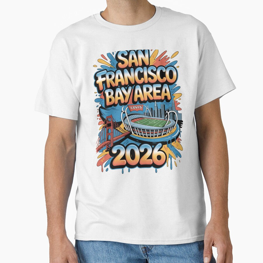 San Francisco Bay Area Golden Gate Stadium T-Shirt V10 by DarylWelsh2024 Unisex T-shirt, Sweatshirt, Hoodie, Long Sleeve Tee - T-Shirt, Sweatshirt, Hoodie