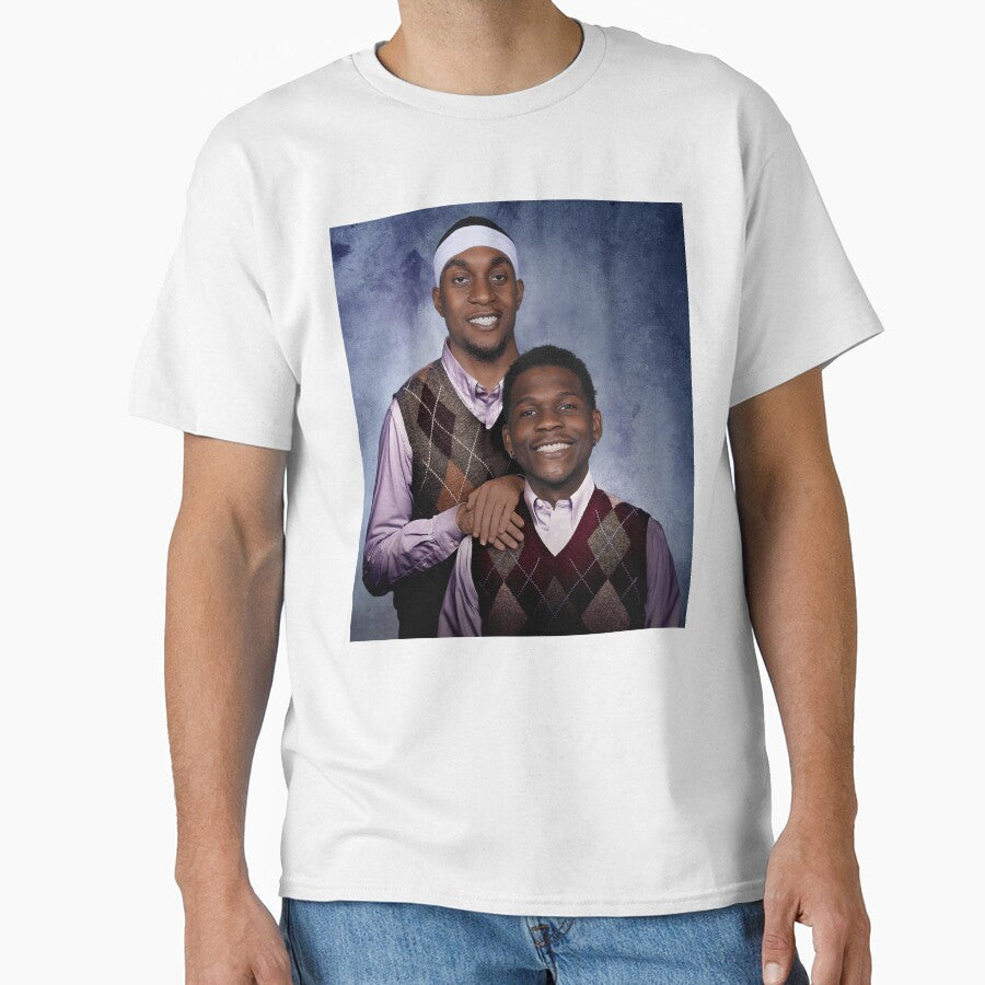 AnthonyEdwards JadenMcDaniels Basketball by RebeccaLittlee Unisex T-shirt, Sweatshirt, Hoodie, Long Sleeve Tee - T-Shirt, Sweatshirt, Hoodie