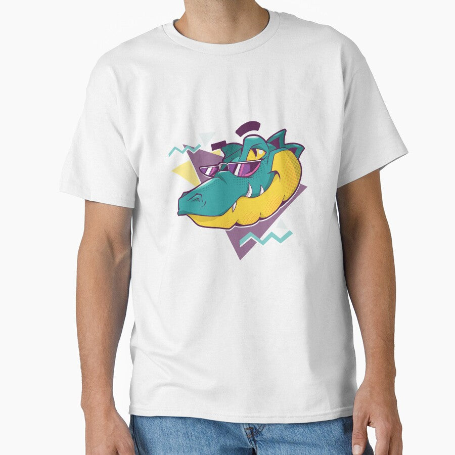 Cool Alligator Crocodile - 90s Party Retro Nostalgia by AaaleXX Unisex T-shirt, Sweatshirt, Hoodie, Long Sleeve Tee - T-Shirt, Sweatshirt, Hoodie