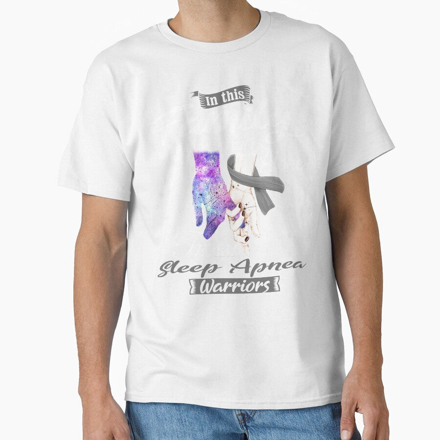 In This Family Nobody Fights Alone Team Sleep Apnea Warrior by deputylove Unisex T-shirt, Sweatshirt, Hoodie, Long Sleeve Tee - T-Shirt, Sweatshirt, Hoodie
