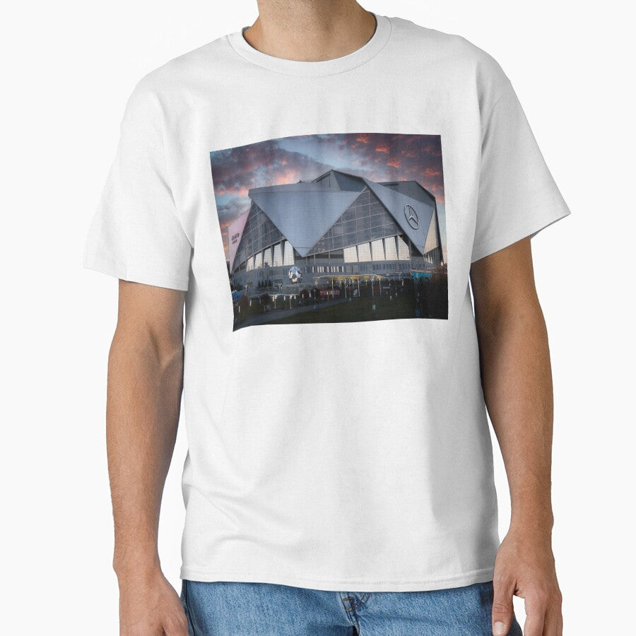 Atlanta Football Stadium by Craig Kauzmann Unisex T-shirt, Sweatshirt, Hoodie, Long Sleeve Tee - T-Shirt, Sweatshirt, Hoodie