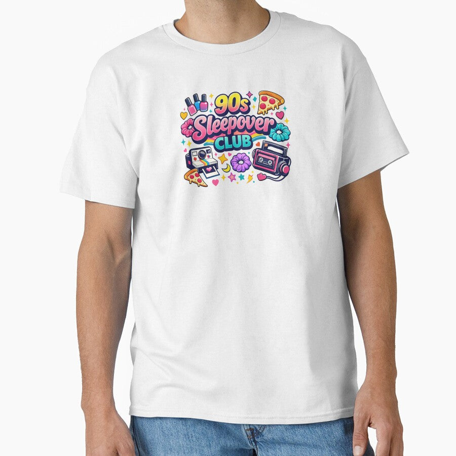 90s Sleepover Club Shirt  Lip Gloss, Scrunchies & Mall Girl Energy | Cute Retro 1990s Girl Nostalgia Tee by MEMORY-LN-Tees - T-Shirt, Sweatshirt, Hoodie