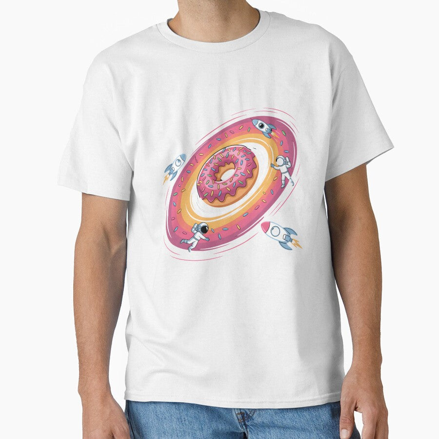 Cosmic Donut Space Black Hole Funny Rocket Day Sci-Fi Galaxy by clothesy7 Unisex T-shirt, Sweatshirt, Hoodie, Long Sleeve Tee - T-Shirt, Sweatshirt, Hoodie