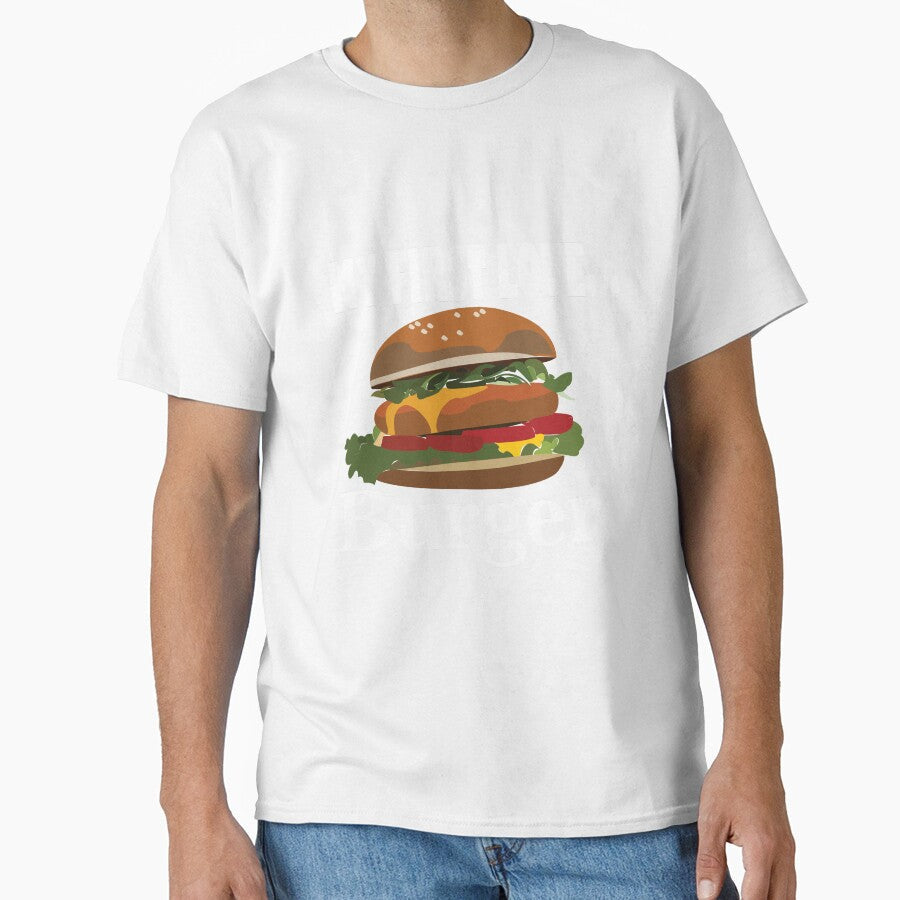 My First Love Burger by Nisha Prabhu Unisex T-shirt, Sweatshirt, Hoodie, Long Sleeve Tee - T-Shirt, Sweatshirt, Hoodie