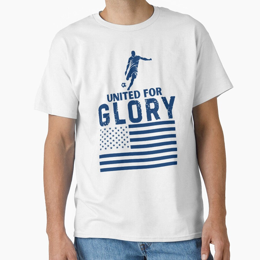 UNITED FOR GLORY. Football Soccer World Cup USA 2026 by PerfectMatch Unisex T-shirt, Sweatshirt, Hoodie, Long Sleeve Tee - T-Shirt, Sweatshirt, Hoodie