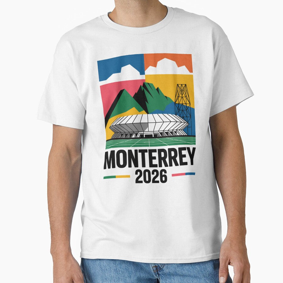 Monterrey 2026 Cerro de la Silla Mountain T-Shirt V1 by DarylWelsh2024 Unisex T-shirt, Sweatshirt, Hoodie, Long Sleeve Tee - T-Shirt, Sweatshirt, Hoodie