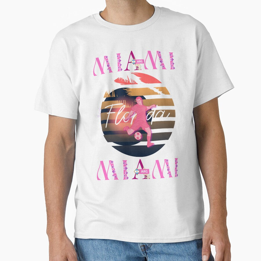 Miami Florida ftbol by Shinetroves Unisex T-shirt, Sweatshirt, Hoodie, Long Sleeve Tee - T-Shirt, Sweatshirt, Hoodie