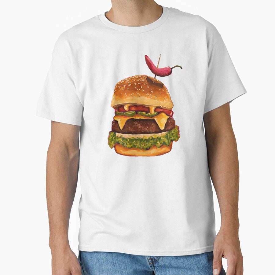 Chilly Burger by StressieCat Unisex T-shirt, Sweatshirt, Hoodie, Long Sleeve Tee - T-Shirt, Sweatshirt, Hoodie