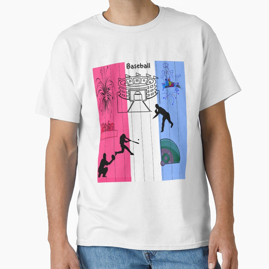 Silhouette; Baseball by mturns57 Unisex T-shirt, Sweatshirt, Hoodie, Long Sleeve Tee - T-Shirt, Sweatshirt, Hoodie