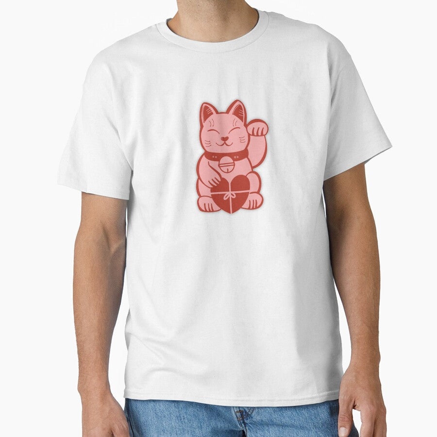 Kawaii Lucky Fortune Cat by artyoakes Unisex T-shirt, Sweatshirt, Hoodie, Long Sleeve Tee - T-Shirt, Sweatshirt, Hoodie