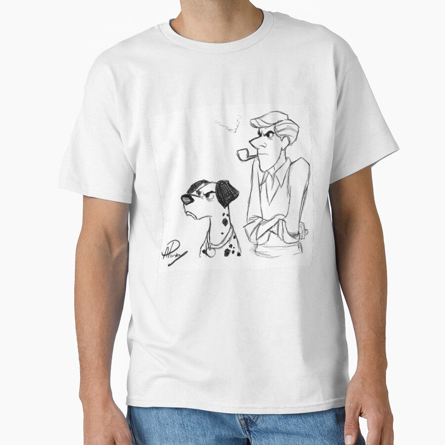 Pongo and Roger sketch by APParky Unisex T-shirt, Sweatshirt, Hoodie, Long Sleeve Tee - T-Shirt, Sweatshirt, Hoodie