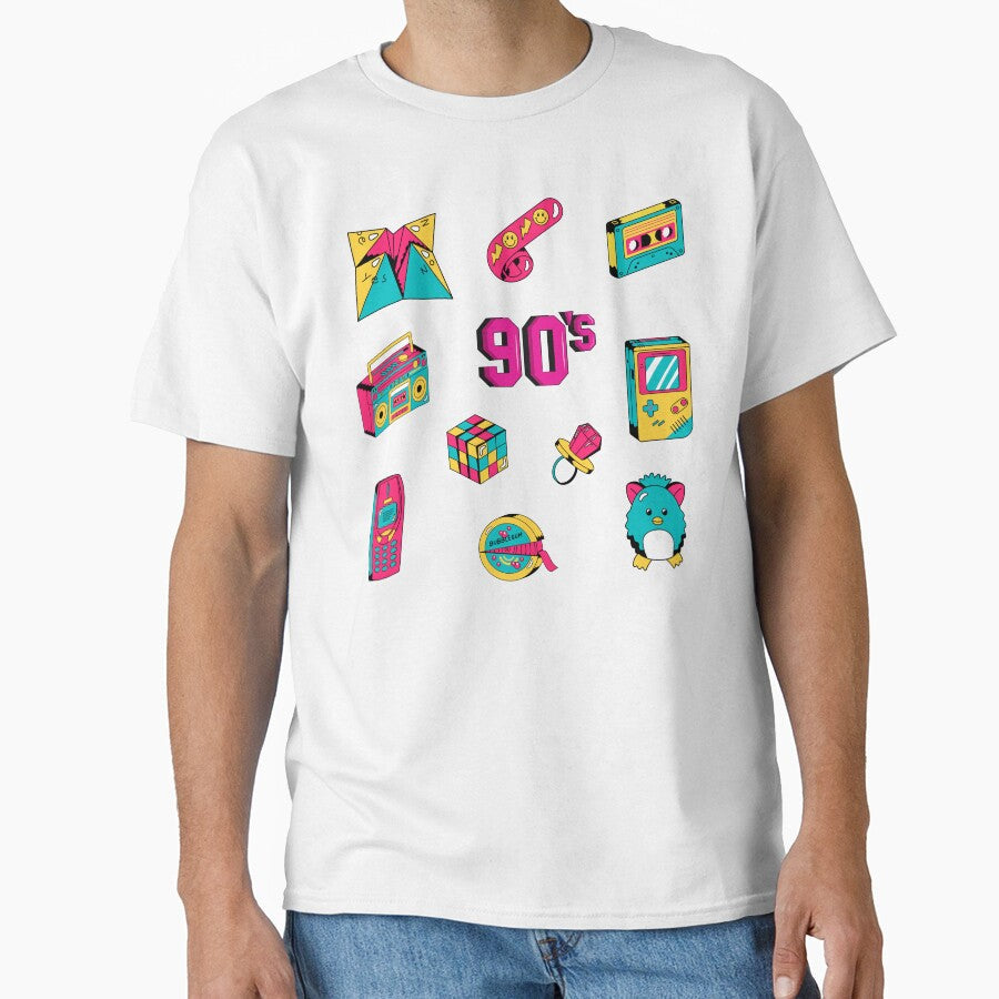 90s Kid Sticker Pack by m95sim Unisex T-shirt, Sweatshirt, Hoodie, Long Sleeve Tee - T-Shirt, Sweatshirt, Hoodie