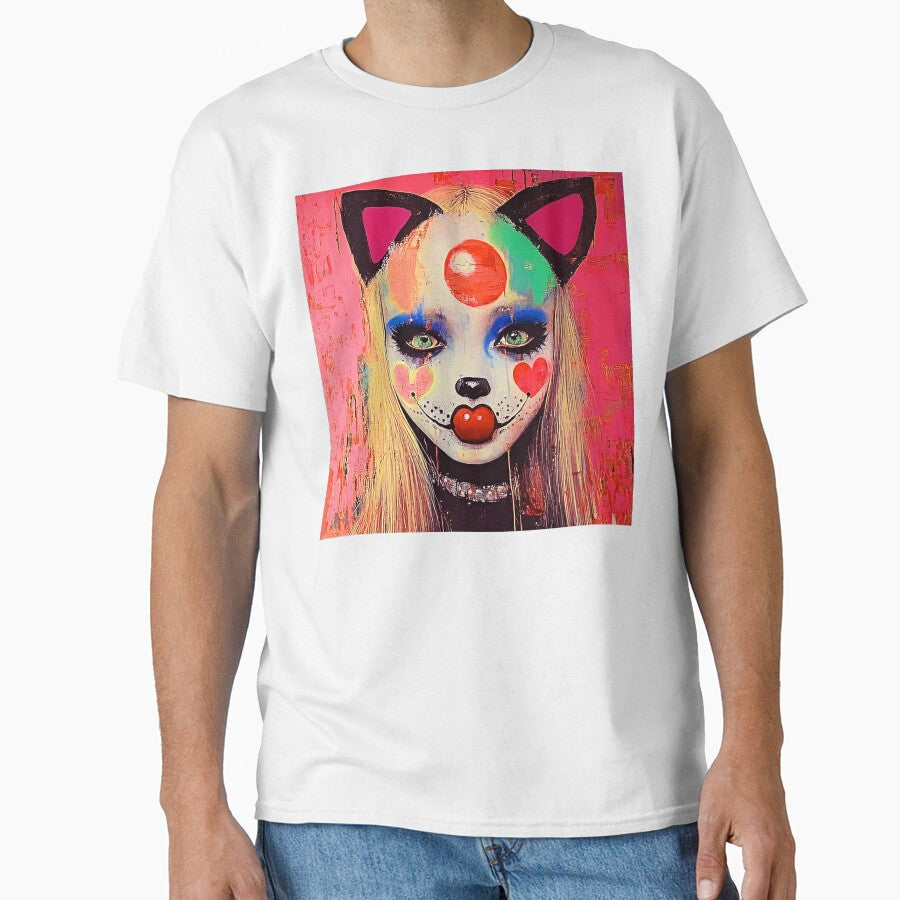 Whimsy Pop Art Female Collage-Inspired Colorful Art by DEC02 Unisex T-shirt, Sweatshirt, Hoodie, Long Sleeve Tee - T-Shirt, Sweatshirt, Hoodie