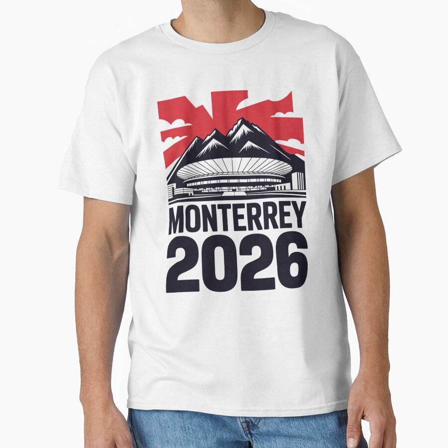Monterrey 2026 Cerro de la Silla Mountain T-Shirt V2 by DarylWelsh2024 Unisex T-shirt, Sweatshirt, Hoodie, Long Sleeve Tee - T-Shirt, Sweatshirt, Hoodie