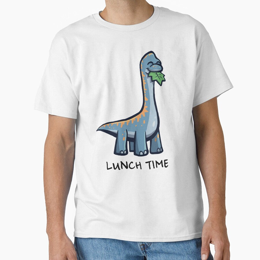Lunch Time Dino by RBangerterArt Unisex T-shirt, Sweatshirt, Hoodie, Long Sleeve Tee - T-Shirt, Sweatshirt, Hoodie