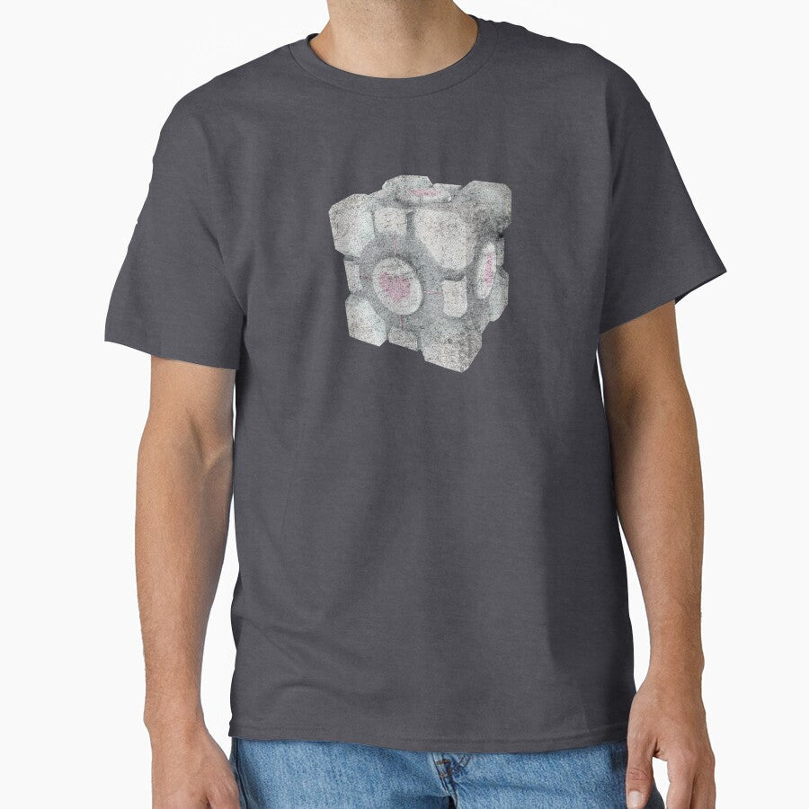 My Old Companion Cube by MolnFabrik Unisex T-shirt, Sweatshirt, Hoodie, Long Sleeve Tee - T-Shirt, Sweatshirt, Hoodie